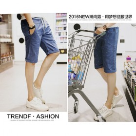 Celana Chinos Pendek Pria Size XL - Dark Blue - 3