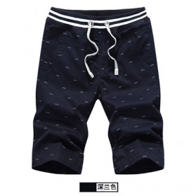 Celana Chinos Pendek Pria Size XL - Dark Blue - 4
