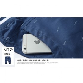 Celana Chinos Pendek Pria Size XL - Dark Blue - 6