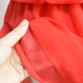 Dress Wanita Casual Summer Style Size S - Red - 4