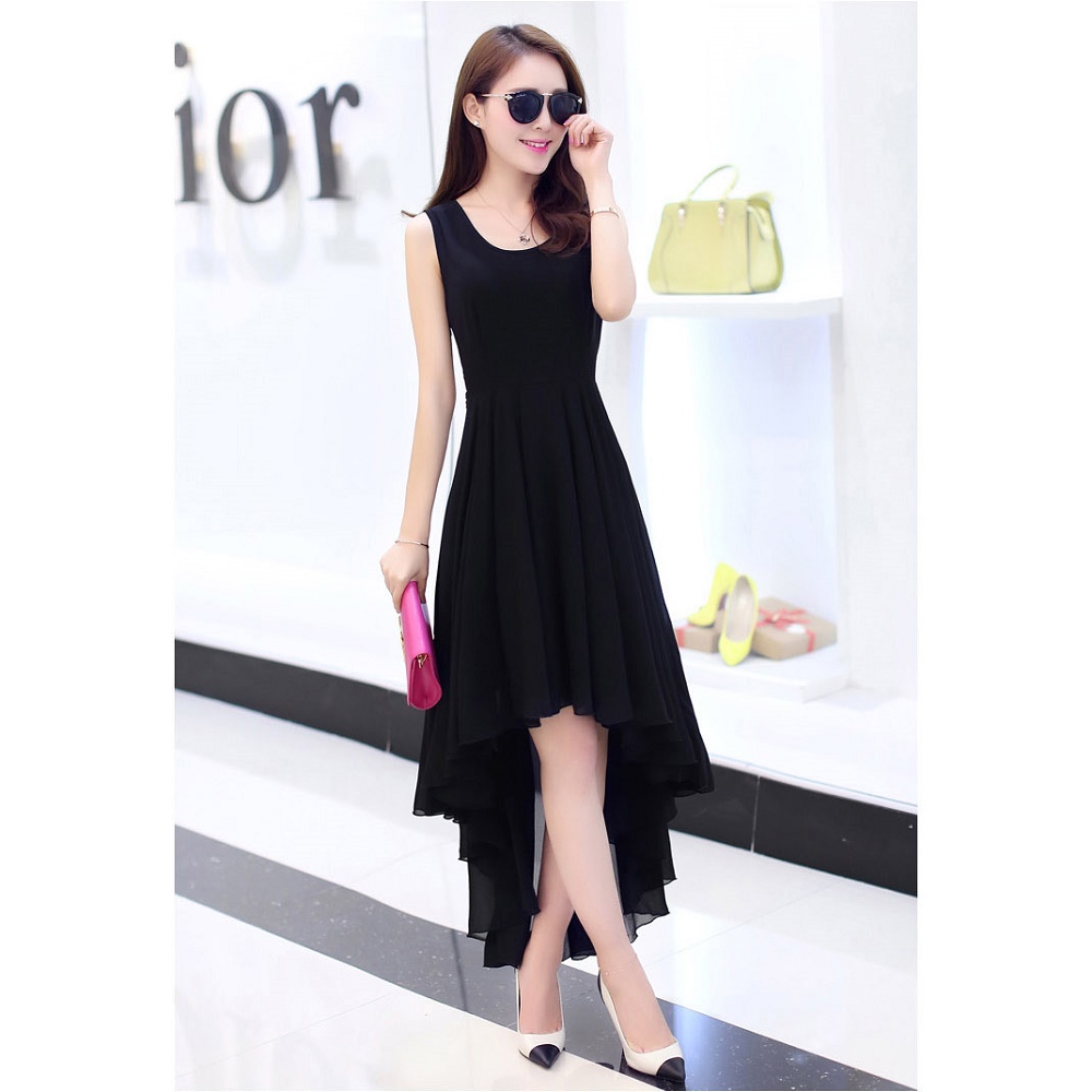 dress wanita chiffon dovetail style size l black jakartanotebook dress wanita chiffon dovetail style size l black jakartanotebook