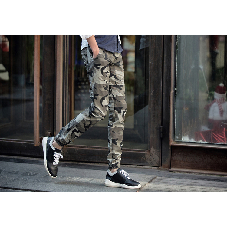  Celana  Jogger  Pria  Motif Tentara  Size M Light Green 