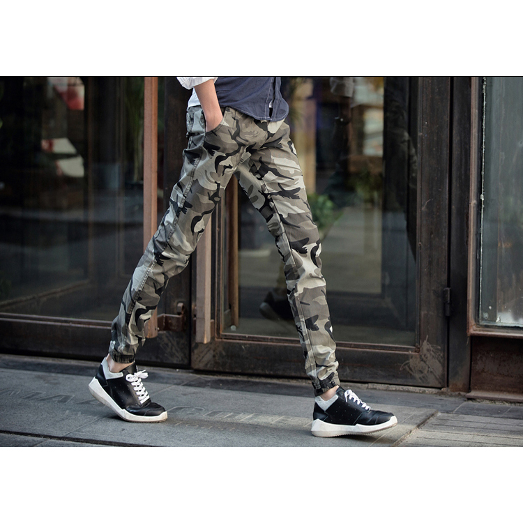  Celana  Jogger  Pria  Motif Tentara  Size M Light Green 