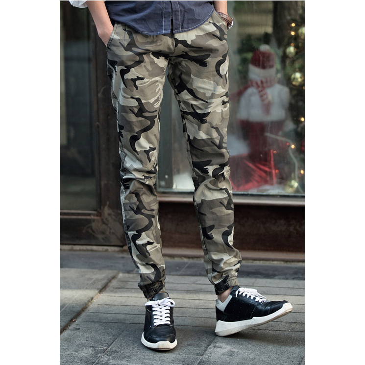  Celana  Jogger  Pria  Motif Tentara  Size L Light Green 