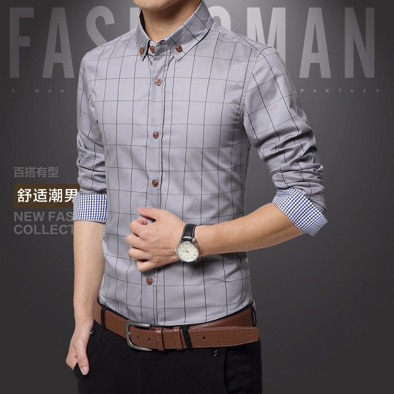 kemeja lengan panjang pria slim fit motif kotak kotak size kemeja lengan panjang pria slim fit motif kotak kotak size