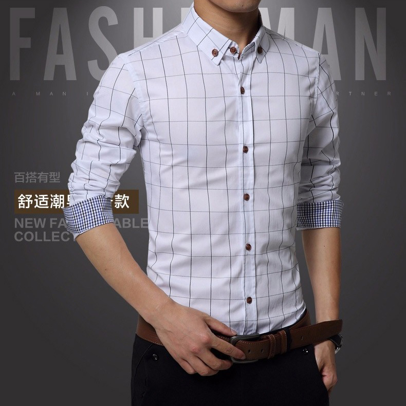 kemeja lengan panjang pria slim fit motif kotak kotak size kemeja lengan panjang pria slim fit motif kotak kotak size