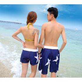 Celana Pantai Santai Pria Size L - Blue - 8
