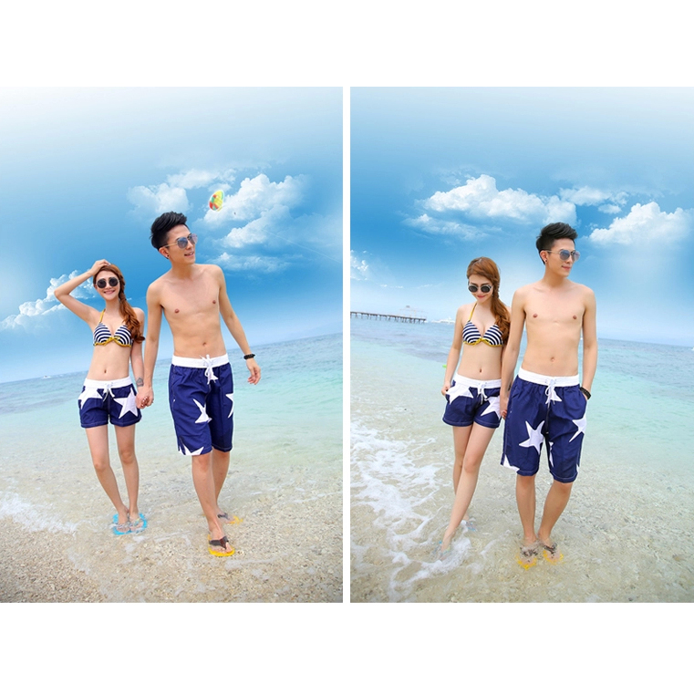 Celana Pantai Santai Wanita Size L Blue celana pantai santai wanita size l blue