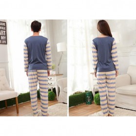 Piyama Bear Couple Pria Size L - Blue - 5