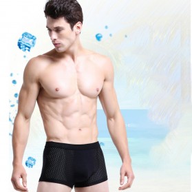 Celana Dalam Ice Silk Boxer Brief Pria Size XL - T73024 - Black