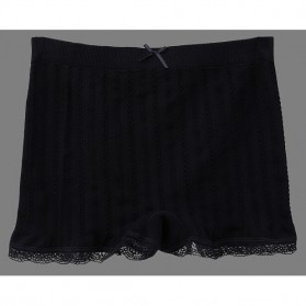 Celana Dalam Wanita Long Waist All Size - Black - 1
