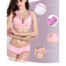 Bra & Celana Dalam Wanita Hamil Menyusui Nursing Bra Maternity 80C+L - Navy Blue - 5