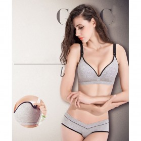 Bra & Celana Dalam Wanita Hamil Menyusui Nursing Bra Maternity 80C+L - Navy Blue - 6