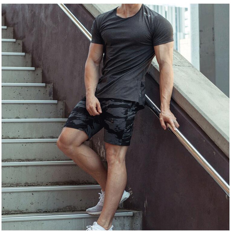 ECHT Celana Pendek Kasual Pria Camouflage Size L Army ECHT Celana Pendek Kasual Pria Camouflage Size L Army