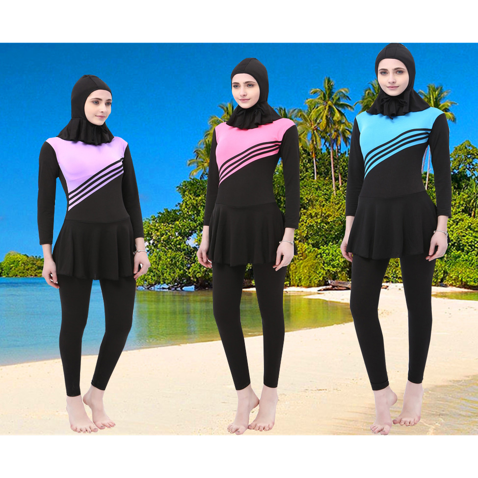  Baju  Renang  Kerudung Wanita Diving Style Swimsuit Size XL  