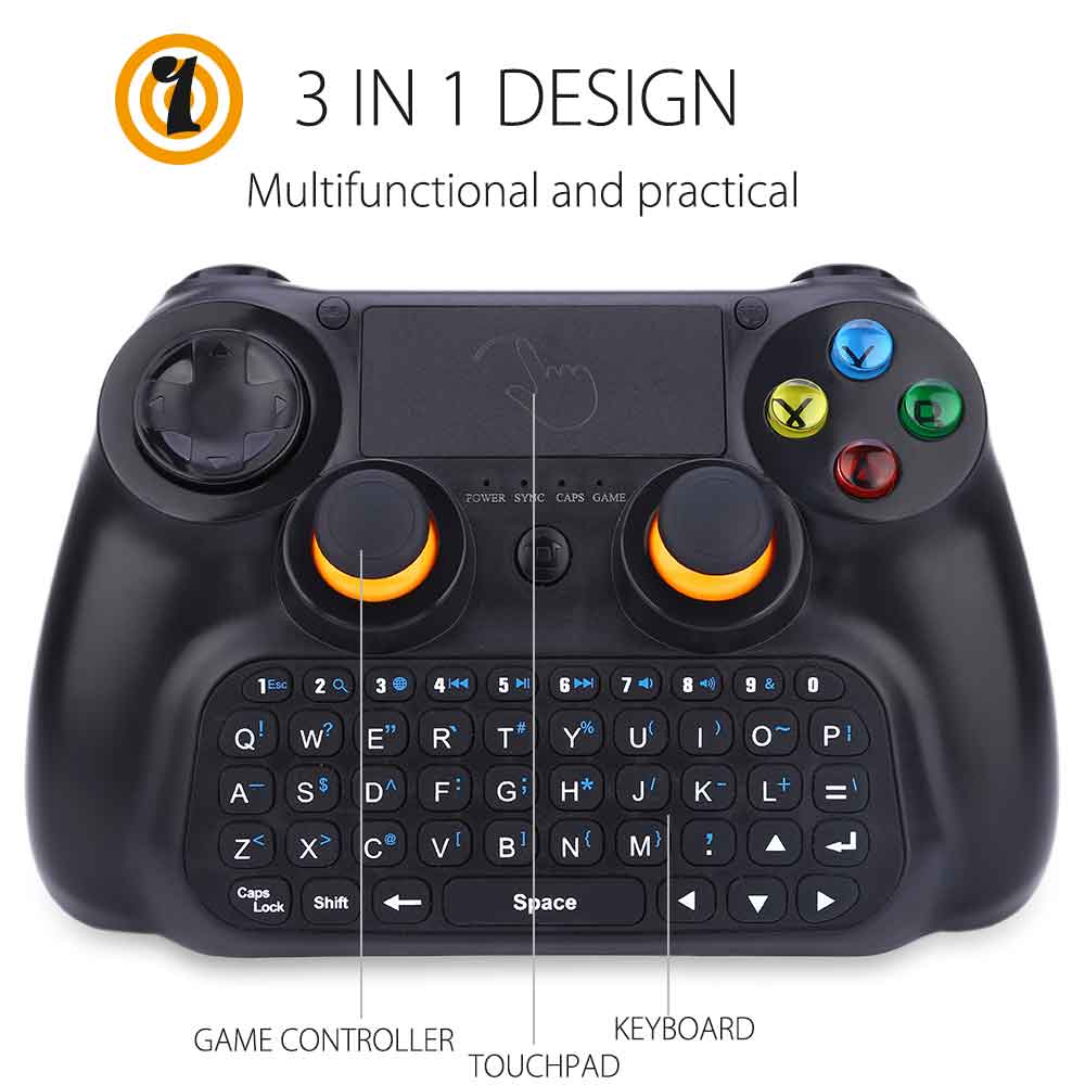DOBE Keyboard Gamepad Wireless dengan Touch Pad TI 501 DOBE Keyboard Gamepad Wireless dengan Touch Pad TI 501