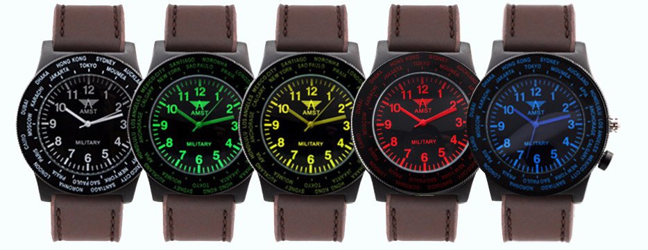 amst jam tangan analog militer pria am3002 brown amst jam tangan analog militer pria am3002 brown
