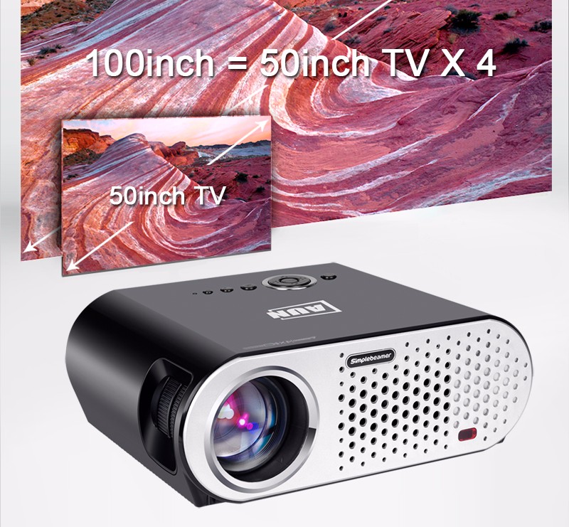 Aun Proyektor Android 1280 X 768 Pixel 3200 Lumens T90s Black Jakartanotebook Com