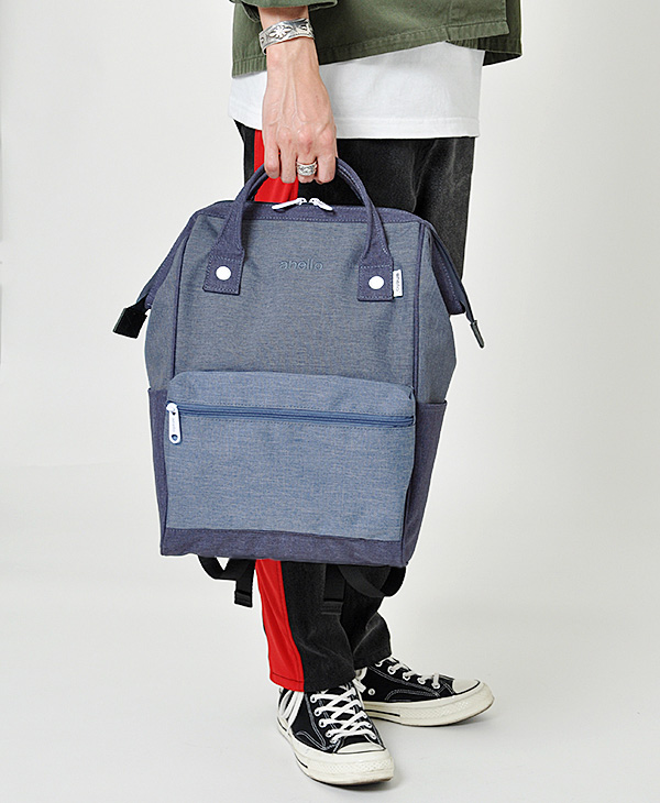 Anello Tas Ransel Kanvas Frosted - Small - Dark Gray 