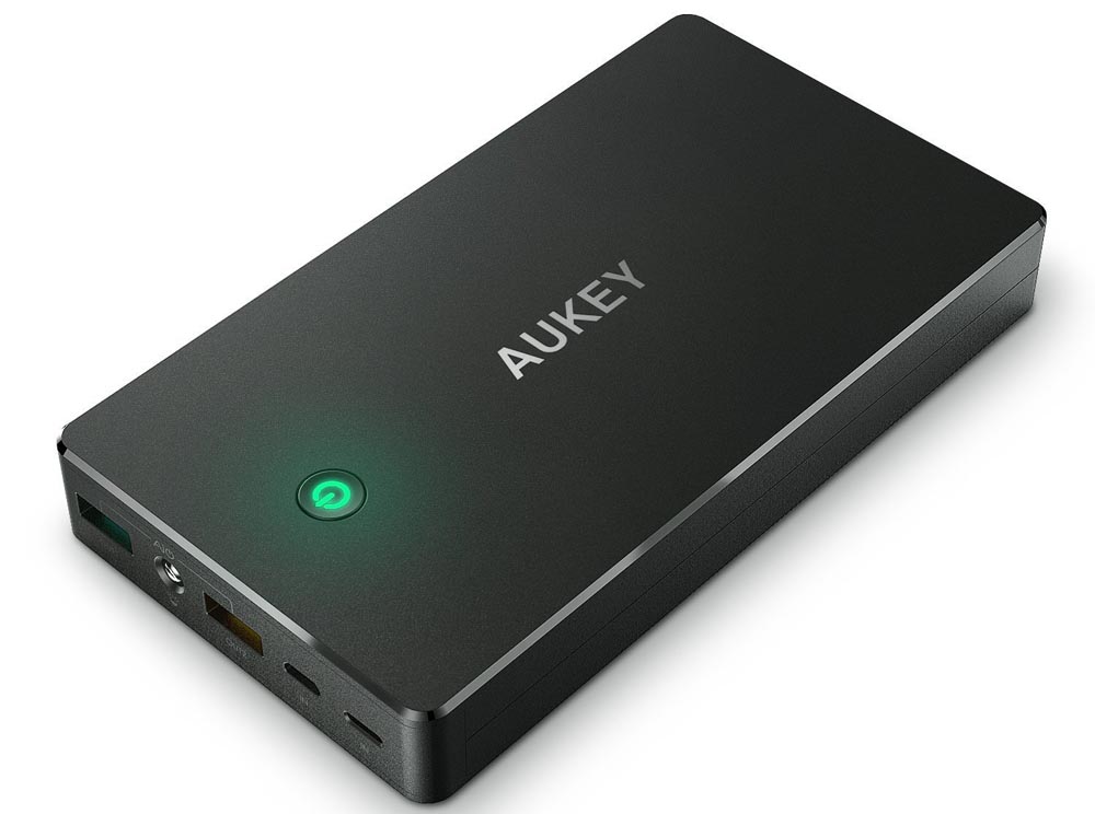 aukey power bank 20000mah 2 port qc 2 0 pb t5 black aukey power bank 20000mah 2 port qc 2 0 pb t5 black