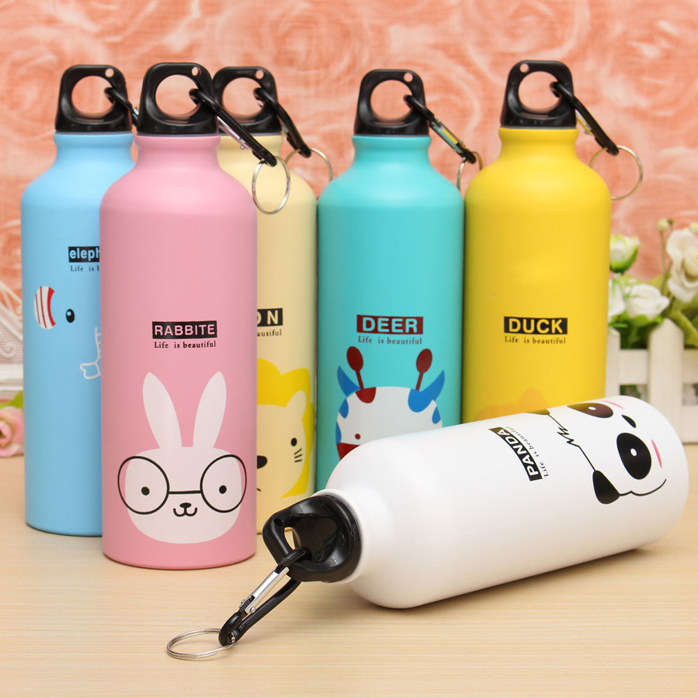 Botol Minum Kartun 500ml Dengan Karabiner Pink JakartaNotebookcom