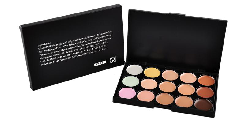 Concealer Palette 15 Warna - Z15-1 - Black 