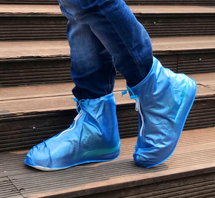 Cover Hujan Sepatu Waterproof Size M - Blue 