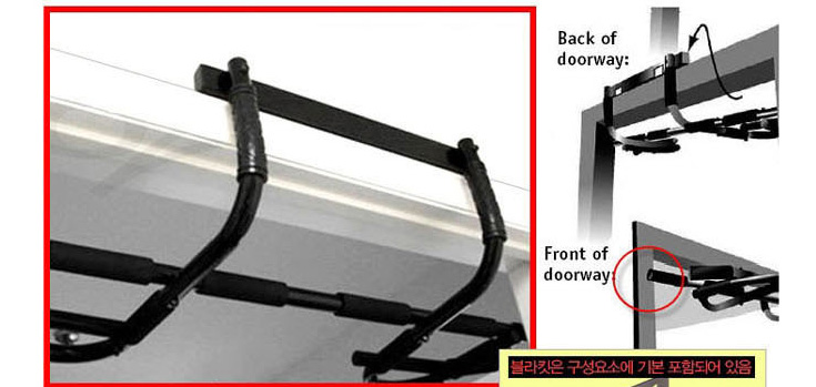 Iron Gym Extreme Alat Pull Up Pintu - Black 
