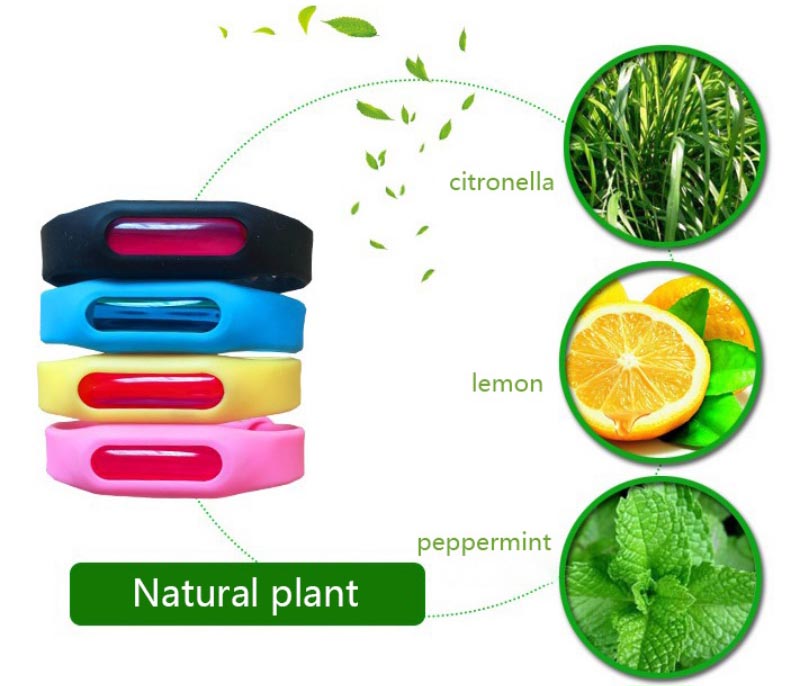 Gelang Tangan Anti Nyamuk dan Serangga Kecil - Black