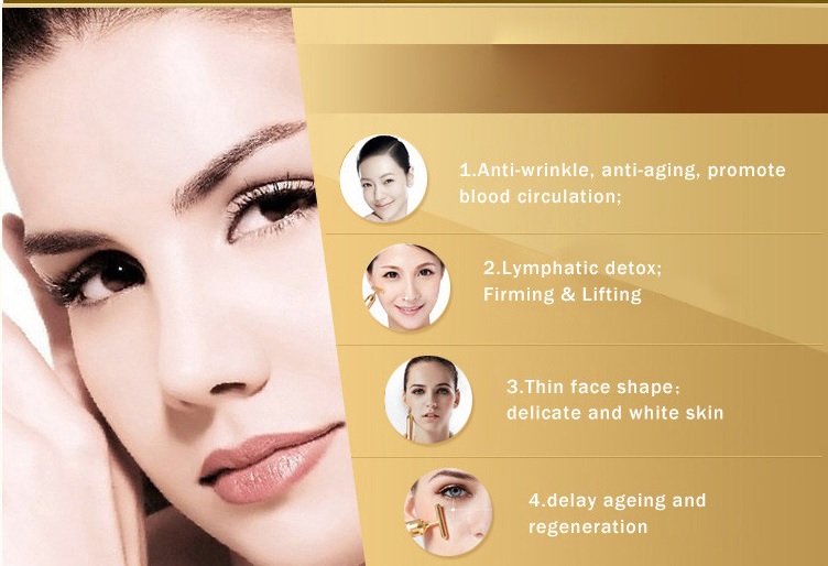 Gold Beauty Bar Beauty Artifact Face Lift Rod / Pijat Muka 