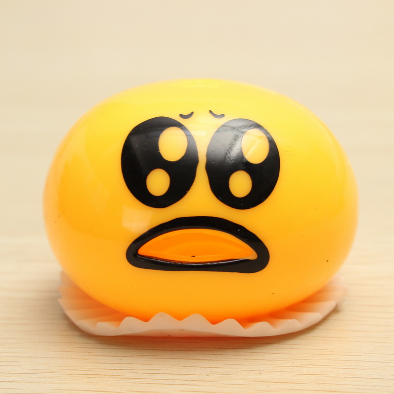 Gudetama Muntah Slime Squishy Anti Stress Ball - Orange - JakartaNotebook.com