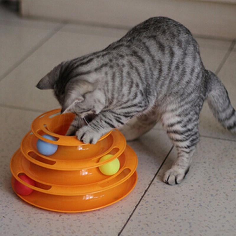 ... Mainan Kucing Bola Pyramid - Orange - 9 ...