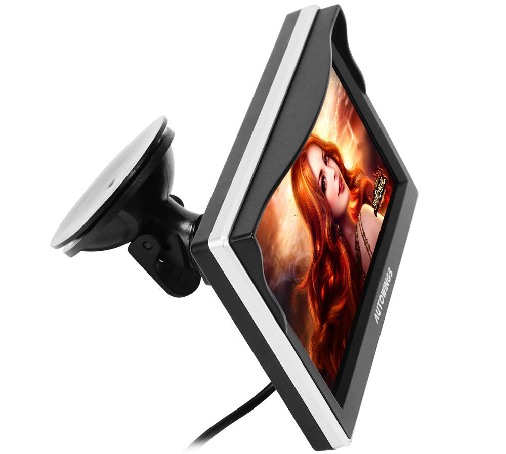 Monitor Rear View Parkir Mobil TFT LCD 5 Inch - Black 