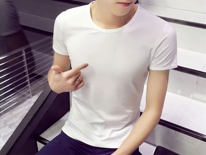 Kaos Polos Katun Pria O Neck Size XL - 86102 / T-Shirt 