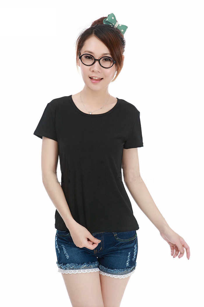  Kaos  Polos  Katun Wanita  O Neck  Size M 86101 T Shirt 