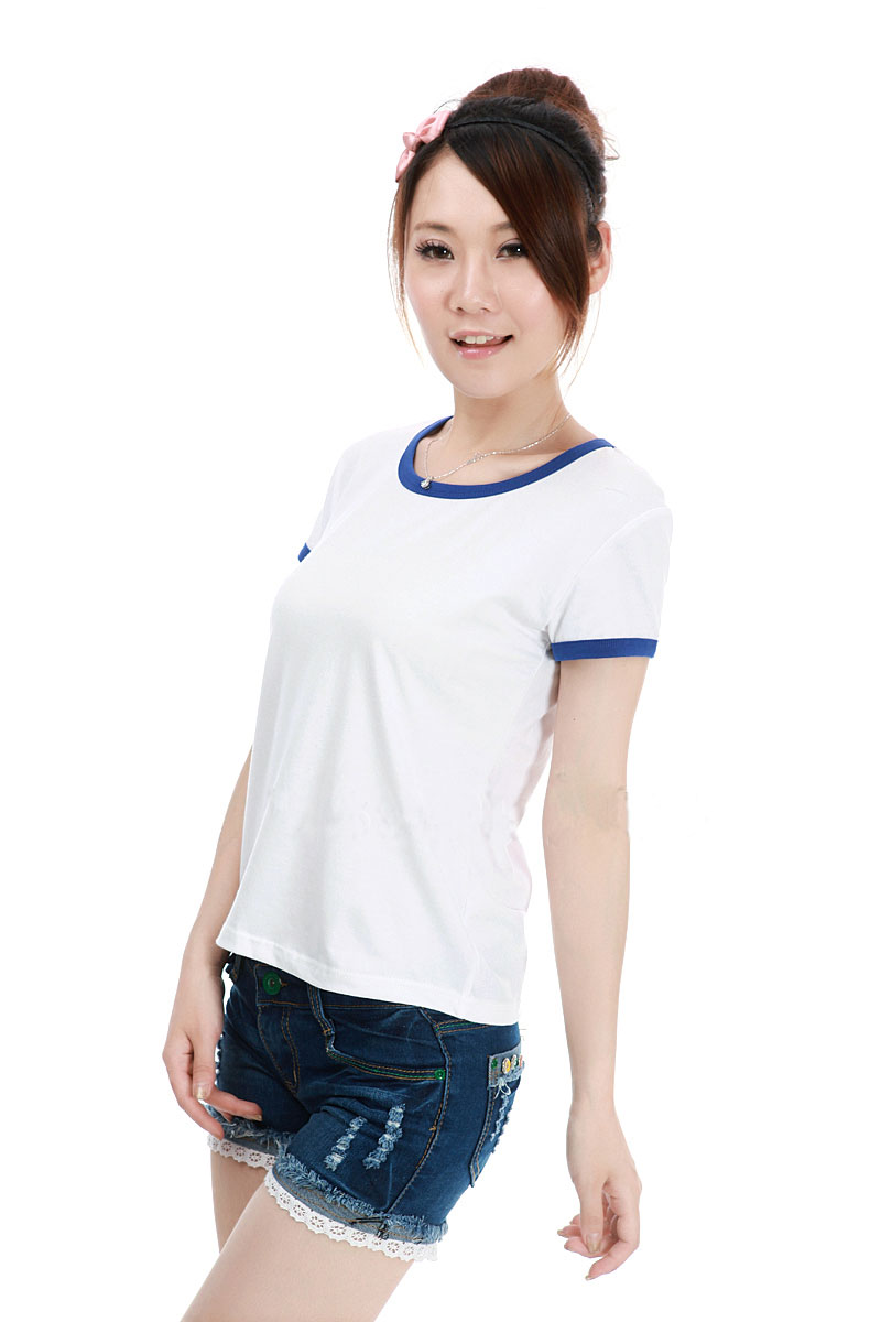 Kaos Polos Katun Wanita O Neck Size S - 86201 / T-Shirt 