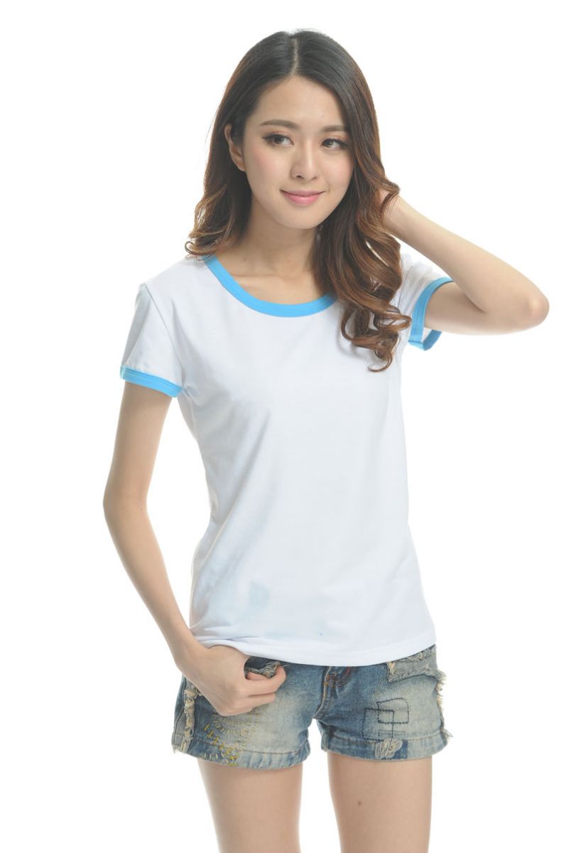 Kaos Polos Katun Wanita O Neck Size S - 86201 / T-Shirt 