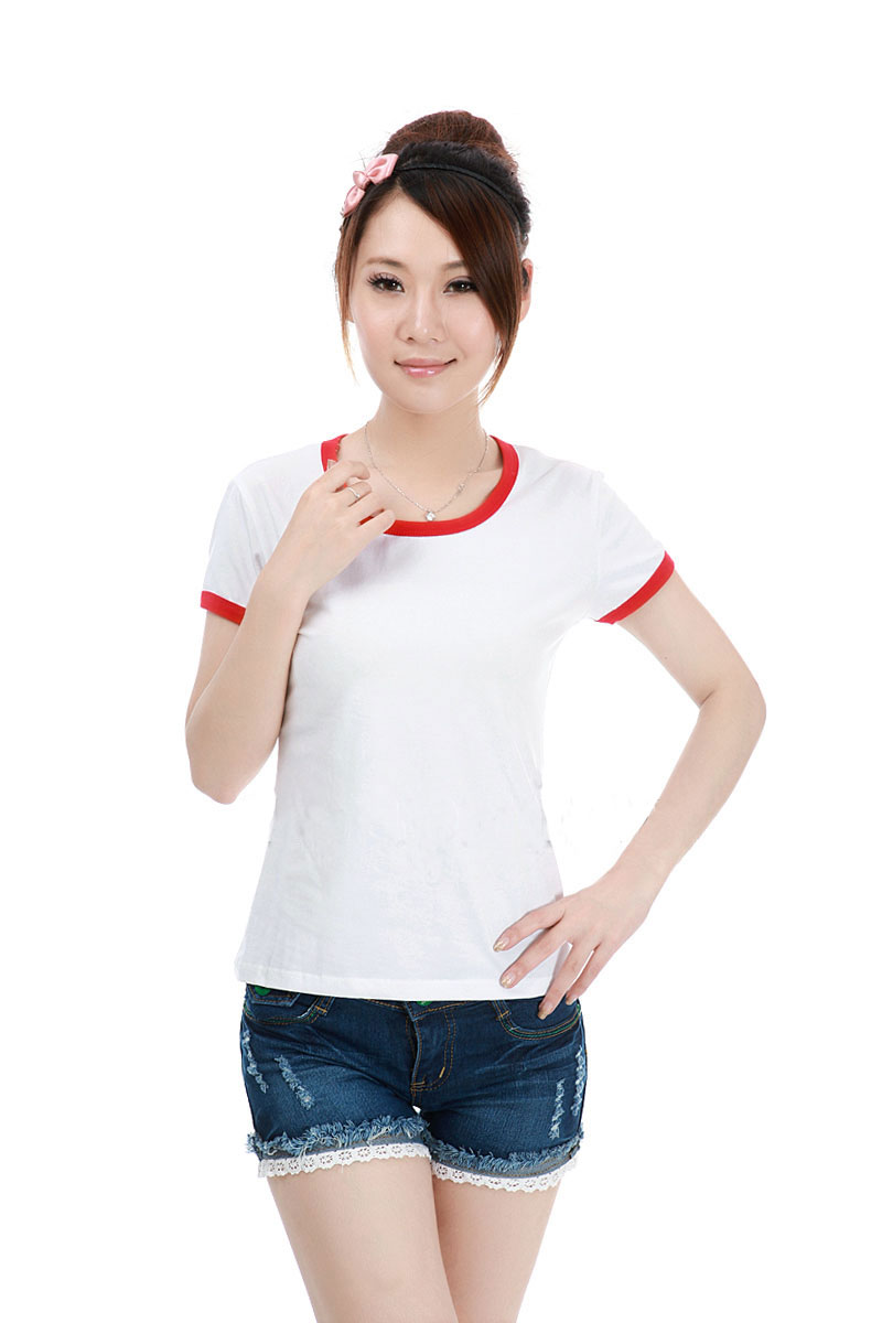 Kaos Polos Katun Wanita O Neck Size S - 86201 / T-Shirt 