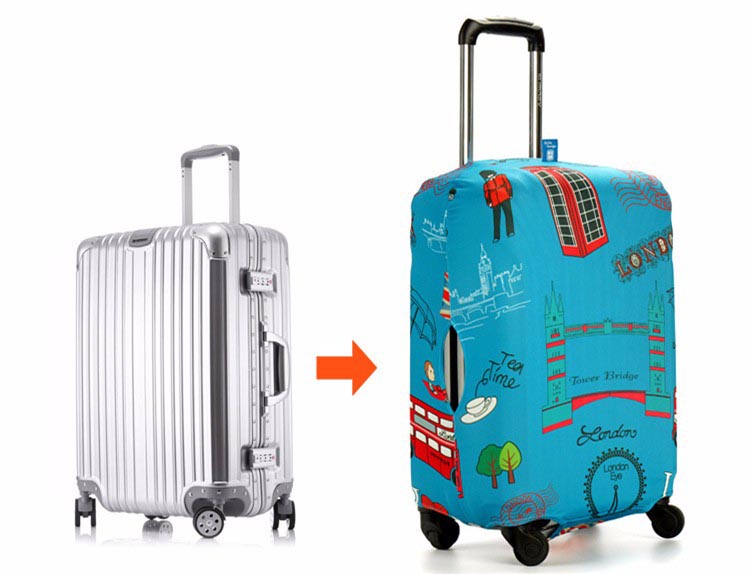 Kover penutup koper/trolley bag Anda, sehingga terlindungi dari debu dan kotoran pada saat perjalanan udara,kapal pesiar, ataupun kendaraan lainnya.