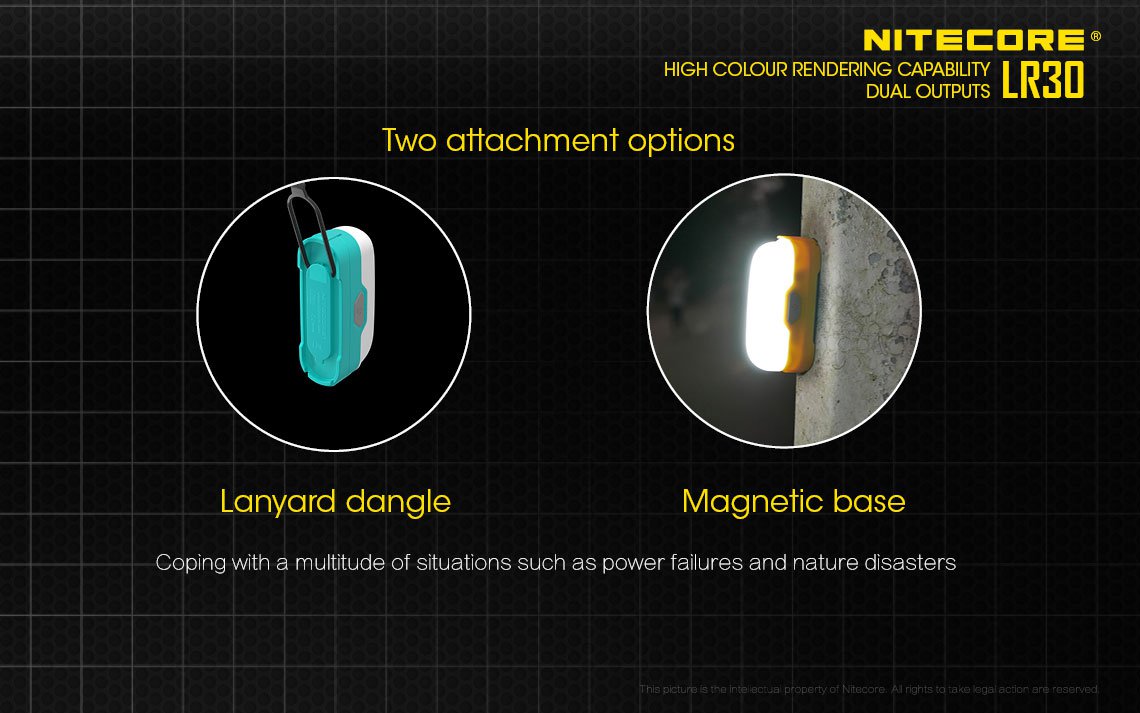 NITECORE Lampu Gantung LED LR30 205 Lumens Yellow NITECORE Lampu Gantung LED LR30 205 Lumens Yellow