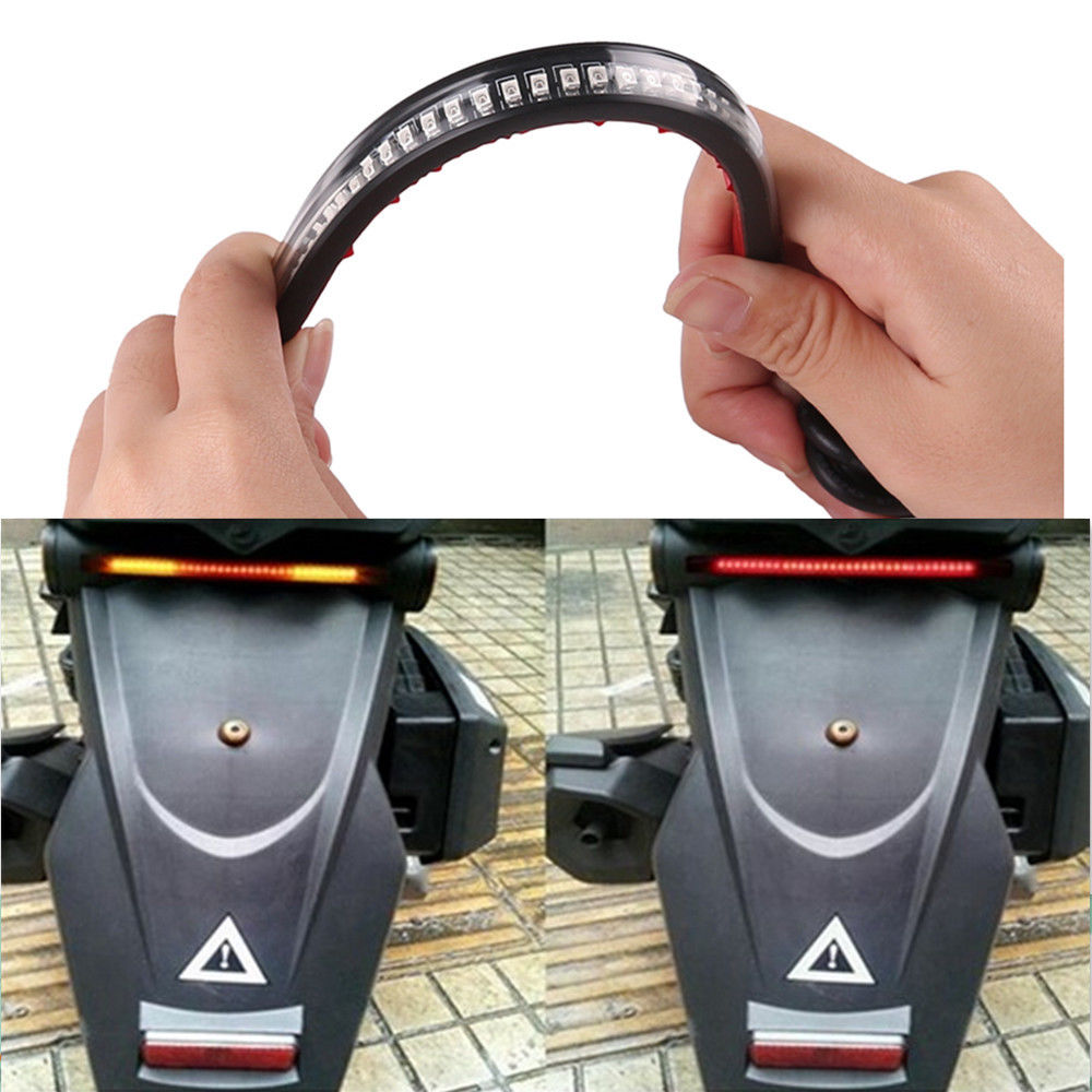 Lampu LED Strip Indikator Rem Dan Sein Sepeda Motor Black JakartaNotebookcom