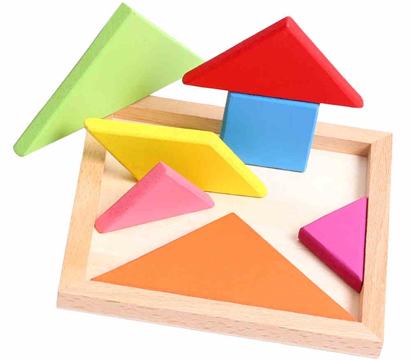 Mainan Puzzle Tangram Kreatifitas - Multi-Color 