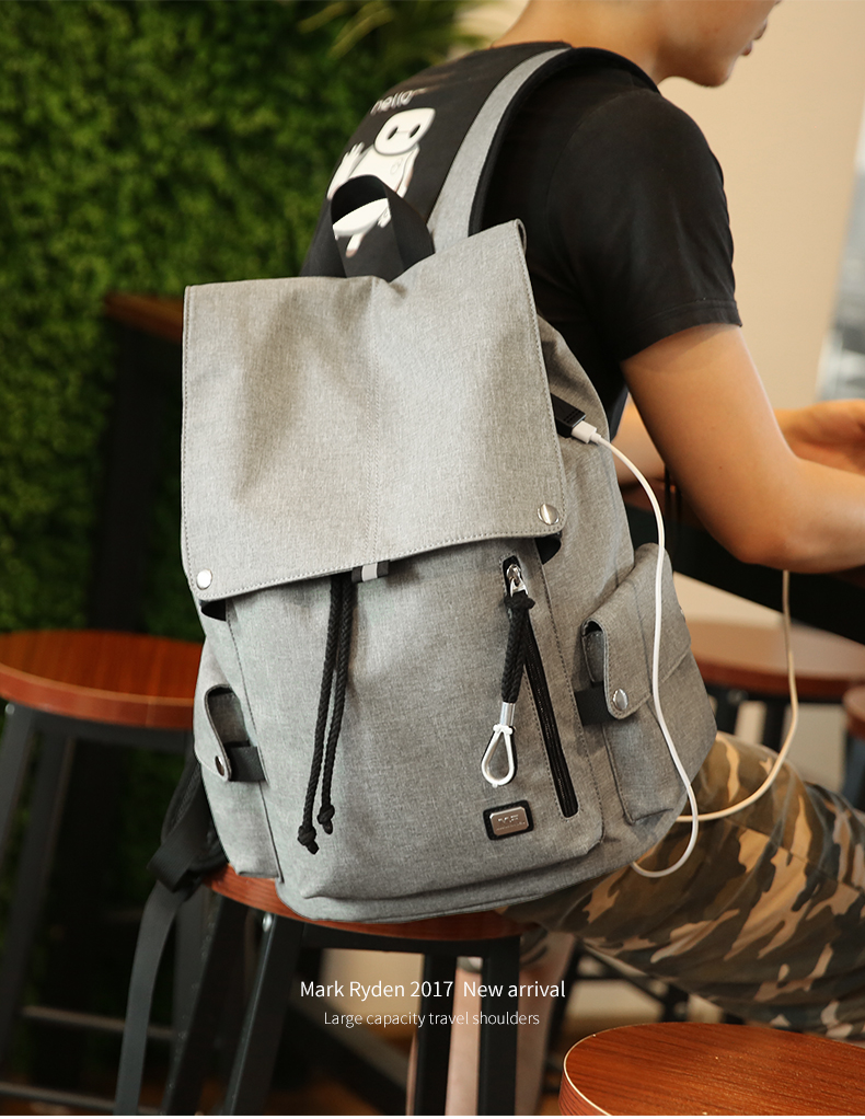 ryden tas ransel laptop dengan usb charger port mr5923 gray jakartanotebook ryden tas ransel laptop dengan usb charger port mr5923 gray jakartanotebook