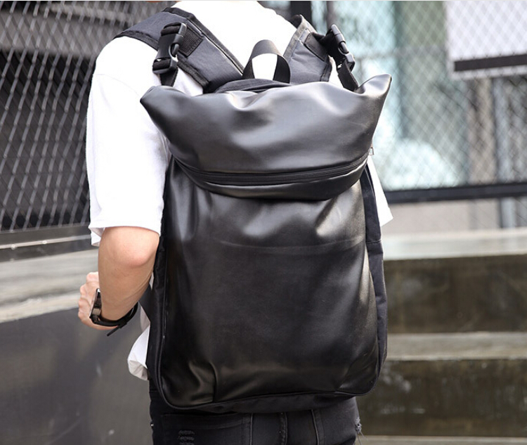 tas ransel korean style city pu leather backpack black jakartanotebook tas ransel korean style city pu leather backpack black jakartanotebook