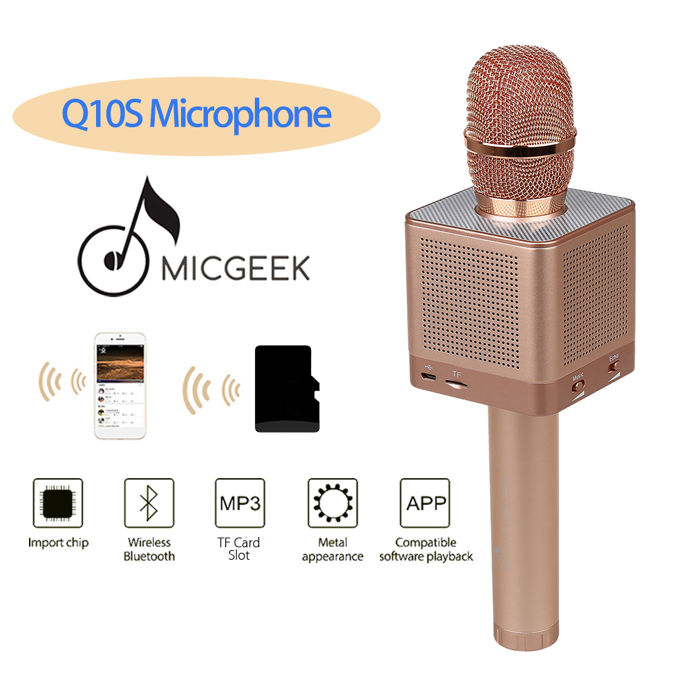 Micgeek Mic Karaoke Speaker Bluetooth Q10s Golden