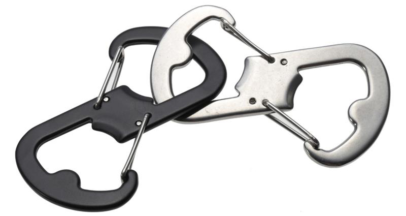 karabiner pembuka botol stainless steel black karabiner pembuka botol stainless steel black