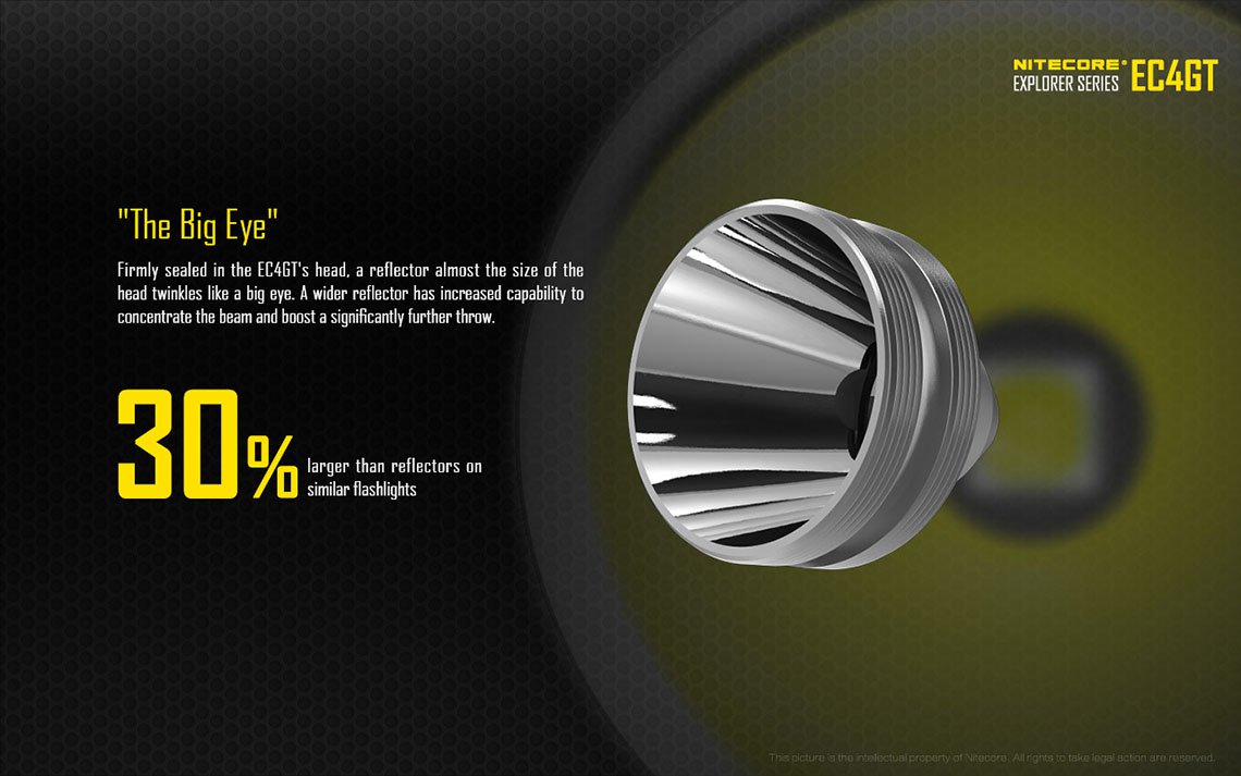 Nitecore Ec4gt Senter Led Xp L Hi V3 1000 Lumens Black nitecore ec4gt senter led xp l hi v3 1000 lumens black
