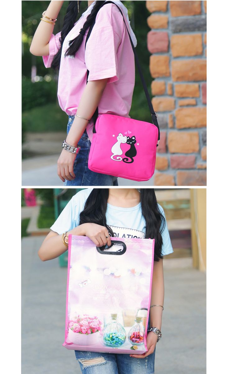 Paket Tas  Ransel Anak 8 in 1 Sekolah  Printing Kucing 