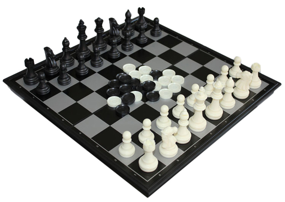 permainan papan catur magnet dan checker 2 in 1 folding chessboard black white permainan papan catur magnet dan checker 2 in 1 folding chessboard black white