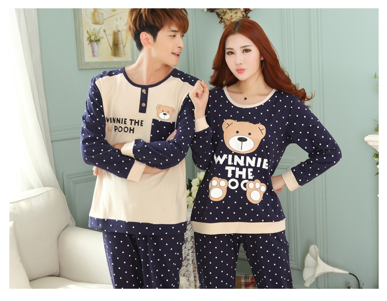 Piyama Couple Pria Model Beruang Polkadot Size XXL Piyama Couple Pria Model Beruang Polkadot Size XXL